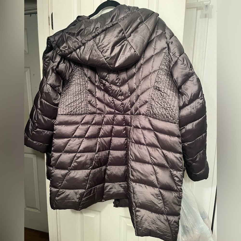 26/28 Lane Bryant Dark Gray Quilted Puffer Jacket - Picture 3 of 11
